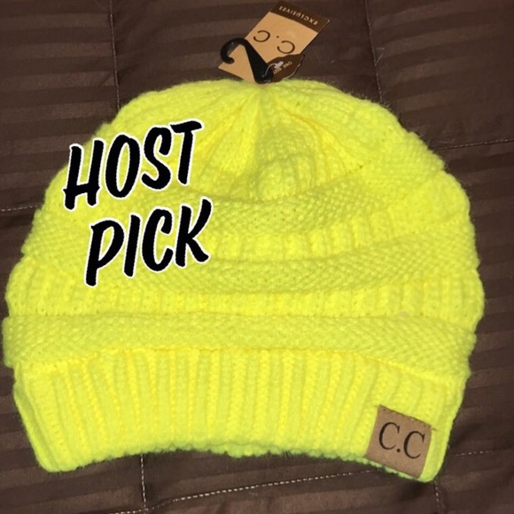 Crane Clothing Accessories - Neon Yellow Beanie